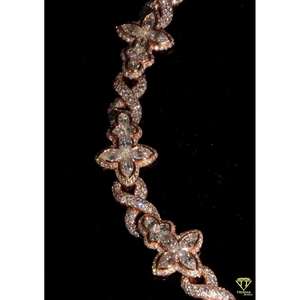 Venta CALIENTE 11mm 925 Plata esterlina con Moissanite Ready Stock Cuban Link Hip Hop Fancy Diamond Cadena de eslabones cubanos - Product Image 2