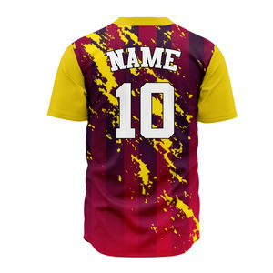 Qualité supérieure, personnalisable avec votre nom et votre numéro, style d'équipe, impression par transfert thermique, 100% polyester, respirant, tailles plus grandes - Product Image 2