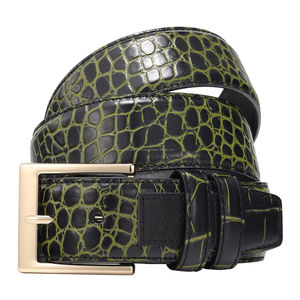 Nuevo Cinturón de Cuero Vacuno Genuino con Hebilla de Cobre con Logotipo Personalizado Vintage para Hombre, Duradero y Resistente - Product Image 5