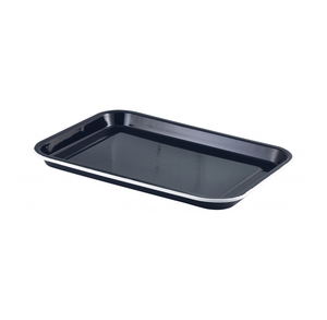 Plateau de service en métal galvanisé émail noir plateau de nourriture décoré pour servir de la nourriture et des boissons pour la maison et les hôtels - Product Image 1