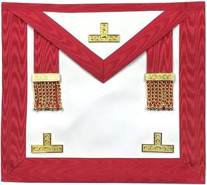 Freemason Delantal y Collar Regalia Set Personalizado Hecho a mano para Lodge Uniforme ceremonial Traje masónico de alta calidad - Product Image 5