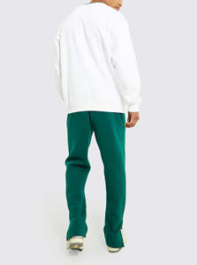 Ensemble survêtement pour homme, sweat-shirt à capuche lourd, pantalon de jogging évasé, design de survêtement, logo personnalisé, meilleure qualité, 100% coton - Product Image 4