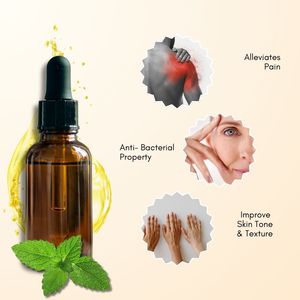 AARNAV GLOBAL EXPORTS Huile essentielle de mélisse 100% pure, distillée à la vapeur, nourrissante et hydratante pour tous les types de peau - Product Image 2