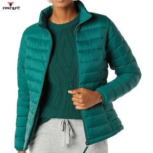 Custom Made Women Lightweight <b>Puffer</b> <b>Jacket</b> High Quality Full Zip Cotton Filling <b>Long</b> Length Breathable Waterproof Windproof - Product Image 2