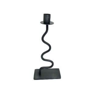 Bougeoir de forme incurvée de conception unique bougeoir en fer de la meilleure qualité pour accessoire d'éclairage de restaurant de cuisine - Product Image 2