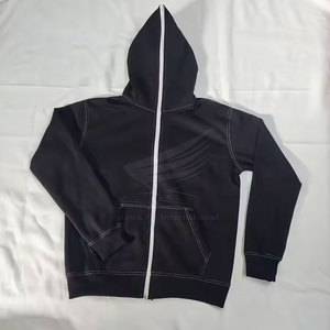 Nouveau modèle de sweat à capuche zippé visage intégral fabriqué au Pakistan Street Wear sweat à capuche zippé visage intégral pour hommes en vente en ligne - Product Image 1