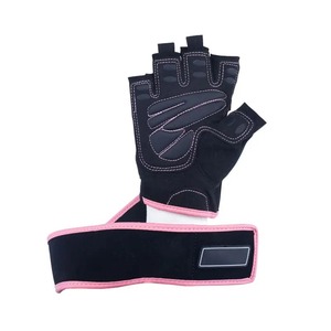 ถุงมือออกกำลังกายในยิมสำหรับผู้หญิงถุงมือออกกำลังกายครึ่งนิ้ว - Product Image 5