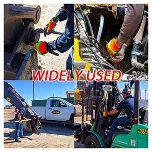 Guantes de alta visibilidad para Uso General Guantes de alta visibilidad Guantes DE SEGURIDAD reflectantes con revestimiento de goma antideslizante duraderos - Product Image 5