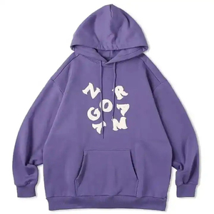 Sudadera con capucha de algodón 100% más vendida, ropa de calle de otoño, jersey de gran tamaño, sudaderas con capucha personalizables con estampado 3D Puff para hombre - Product Image 4