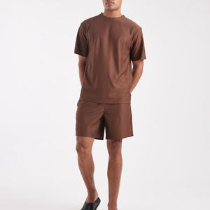 T-shirt surdimensionné à logo personnalisé, T-shirt court, 100% coton, écologique, unisexe, nouvelle arrivée - Product Image 3