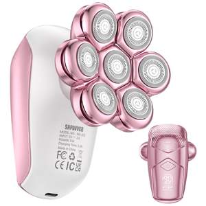 Depiladora Eléctrica Recargable para Mujer, Resistente al Agua IPX7, para Rostro y Cuerpo, Depiladora Húmeda/Seca para Piernas y Axilas, Color Rosa - Product Image 3