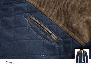 Chaqueta universitaria ajustada informal personalizada para hombre, abrigo cortavientos con cuello levantado y botones, chaqueta Bomber de tela de lona para hombre - Product Image 5