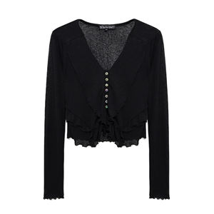 Blusa Elegante para Mujer, Talla XL, Camisa Casual de Oficina, Cuello Redondo, 100% Algodón, Manga Casquillo - Product Image 1