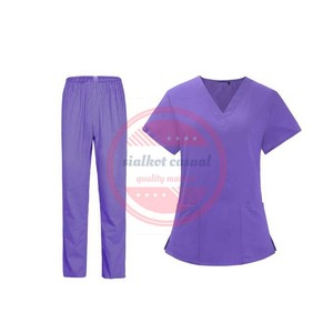 ชุดสครับสำหรับผู้หญิงชุดสครับสำหรับผู้หญิงสีและโลโก้ที่กำหนดเอง - Product Image 2