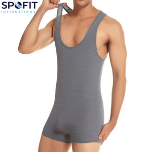 ชุดยกน้ำหนักแบบสั่งทำปี 2026 สำหรับผู้ชาย ชุดยูนิฟอร์มยกน้ำหนัก ตะเข็บเย็บอย่างดี ชุดมวยปล้ำแบบย้อมสีพื้น - Product Image 5