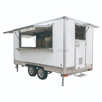 Camion de restauration entièrement équipé de 12 pieds, chariot à hot-dogs, remorque alimentaire personnalisée aux États-Unis avec équipements de cuisine de restaurant complets