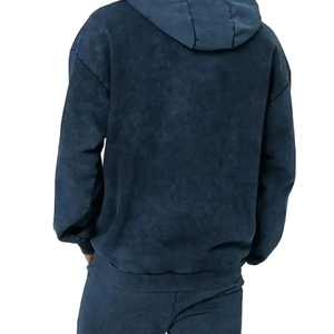 ชุดวอร์มผ้าฝ้าย100% 2ชิ้นสำหรับผู้ชายเซตเสื้อฮู้ด & เสื้อวอร์มลำลองซักกรด80-20% สำหรับฤดูใบไม้ร่วง - Product Image 3