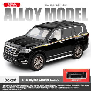 รถโมเดลโลหะ Chokha Vesh Land-Cruiser LC300 ขนาด 1:18 รถ SUV หรูหรา ประตูเปิดได้ พร้อมเอฟเฟกต์เสียงและแสง - Product Image 3