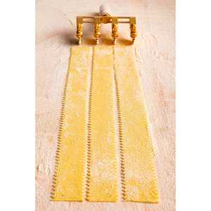 Coupe-pâtes professionnel réglable avec 4 roues cannelées en laiton durable et bois naturel-SARO - Product Image 4