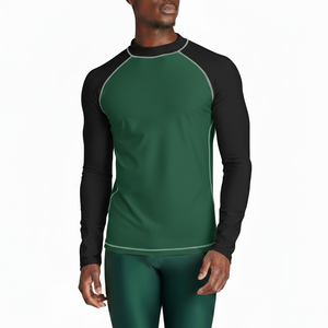 Protector de erupción con mangas de contraste y paneles sublimados construidos para Artes Marciales grappling MMA BJJ entrenamiento y ropa de rendimiento - Product Image 6