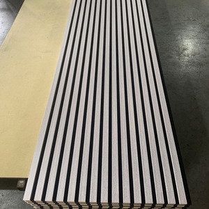 Aku phong cách hiện đại Gỗ Acoustic bảng MDF Polyester Pet Foam Veneer cách âm khách sạn trẻ em phòng họp thiết kế mô hình 3D - Product Image 6