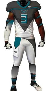 Personnalisez votre logo, maillots de football américain respirants à manches courtes, uniformes de football grande taille, directement de l'usine - Product Image 2