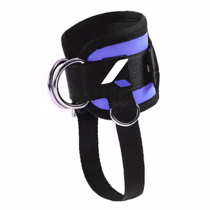 Sangle de cheville bleue sur mesure pour machine à câbles de musculation, attache de cheville pour exercices de kickbacks - Product Image 1