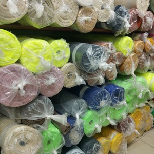 ผ้า100% ไมโครไฟเบอร์โพลีเอสเตอร์135 GSM สีพีชผิวแตกต่างกัน150ซม. สำหรับชุดเดรสหมวก - Product Image 2