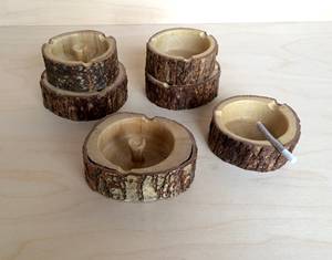 Cendriers à cigares pour patio extérieur-Cendrier à cigares en bois pour hommes et femmes, accessoires de cigare en bois pour les amateurs de bourbon - Product Image 1