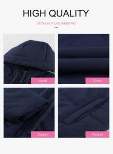 Precio bajo Colección Invierno 2025 Chaqueta acolchada funcional Estilo Con capucha Chaquetas acolchadas de algodón informales en blanco para hombres - Product Image 4