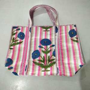 Bolsa de Viaje de Lujo Hecha a Mano con Estampado Animal 2025, Bolsa de Mano Acolchada con Estampado de Algodón, Gran Capacidad, Precio de Mayoreo - Product Image 6