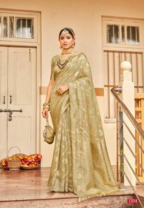 Colección de festivales de calidad estándar, Sari de seda Banarasi pesado, Kanchipuram, proveedor de exportaciones indias de SHREE, ropa para mujeres y niñas - Product Image 5