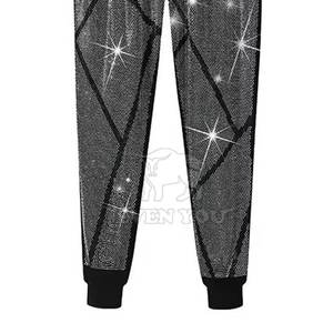Pantalones Deportivos de Alto Rendimiento con Pedrería para Hombre, Moda Urbana, Ajuste Cómodo, Tela Suave, Pantalones Jogger - Product Image 4