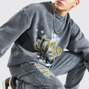 ชุดวอร์มพิมพ์ลายสกรีนสำหรับผู้ชายขนาด XXL ชุดฤดูหนาวขนาดใหญ่พิเศษพร้อมโลโก้ออกแบบได้เองสำหรับใช้กลางแจ้ง - Product Image 4