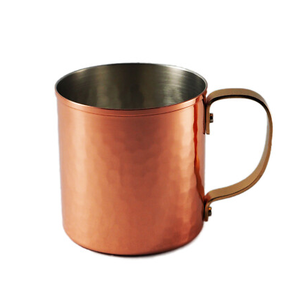 Fabricant Fournisseur Tasse en acier inoxydable Revêtement en cuivre Artisanat avec poignée en laiton pour la bière utilisée - Product Image 6