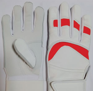 ถุงมือตีเบสบอลแบบมืออาชีพ หนังคาเบรตต้าเนื้อนุ่ม ทนทาน ปรับได้ สีชมพู สีฟ้า ข้อมือสั้น กันลื่น - Product Image 5