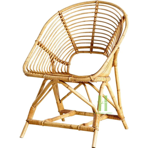 Sillón de ratán icónico Silla de mimbre natural con variedad de diseño rústico de HNH Craft Rattan Factory - Product Image 4