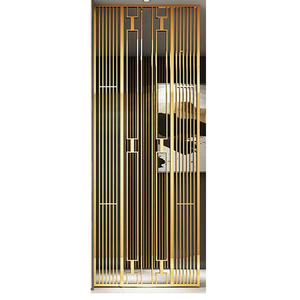 Cloison décorative en acier inoxydable noir mat haut de gamme pour la décoration intérieure des espaces de vie et de bureau élégants - Product Image 6