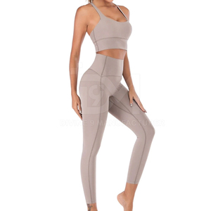 ชุดโยคะออกกำลังกายสำหรับผู้หญิงแบบไร้รอยต่อลายพื้นผลิตสูง - Product Image 1