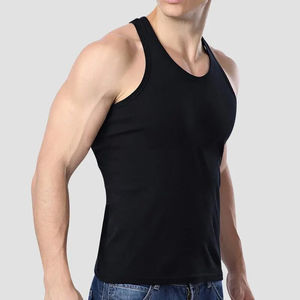 Camiseta Deportiva de Tirantes para Hombre, Verano 2026, con Logotipo Personalizado, de Poliéster y Algodón, para Fisicoculturismo, Fitness y Gimnasio - Product Image 4
