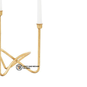 เชิงเทียนทรงเสาเรซิ่นรูปทรงไม่สมมาตร งานแฮนด์เมด สีทอง เป็นมิตรกับสิ่งแวดล้อม ทนทาน เหมาะสำหรับคริสต์มาสและวันวาเลนไทน์ - Product Image 5