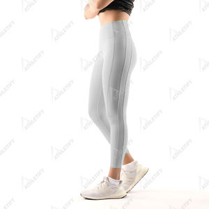 Leggings de yoga respirants taille élastique doux ultra léger résistant à la sueur et flexible pour les amateurs de fitness - Product Image 4