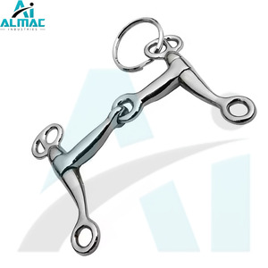 Broca De Filete de puerto bajo de alta calidad ALMAC, broca reutilizable hecha a mano para Caballos Jóvenes sensibles que proporcionan un contacto ligero y consistente - Product Image 2