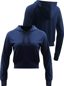 Sweat-shirt personnalisé avec logo pour femme, pull-over streetwear, sweat à capuche de sport, crop top décontracté pour femme - Product Image 2
