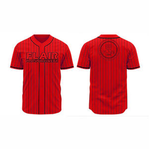 Maillots de softball et de baseball personnalisables de grande taille en polyester respirant à col rond avec imprimé uni par sublimation - Product Image 2