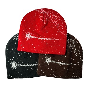 Mélange de laine de haute qualité sans manchette personnalisé unisexe imprimé partout bonnet tricoté pour une utilisation à la plage commune - Product Image 1