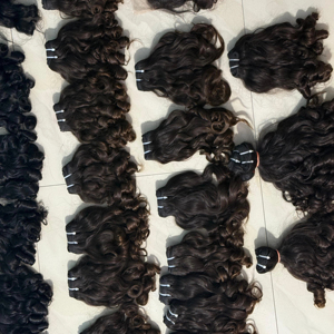 Extensiones de cabello humano natural suave de calidad superior, mechones de pelo indio virgen con cutícula completa alineada al por mayor 100% - Product Image 4