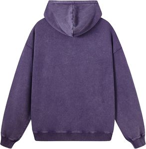 Sweat à capuche personnalisé surdimensionné délavé à l'acide pull en coton Streetwear sweat pour hommes femmes unisexe mode tenue décontractée - Product Image 4