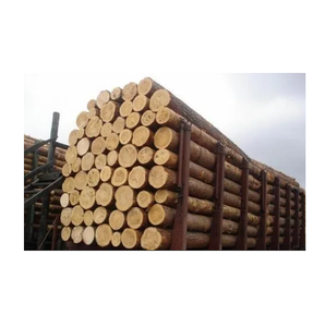 Troncos redondos de madera de abeto descortezado: material de madera de grado natural ecológico de alta calidad/suministro de muebles de 1000 toneladas - Product Image 3