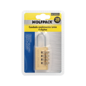 Lucchetto a combinazione in ottone da 28 mm. 4 cifre - Product Image 4